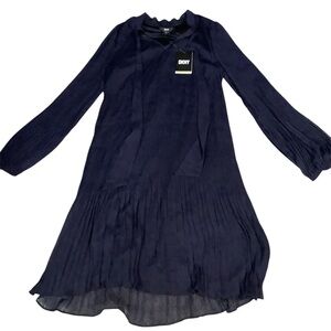 DKNY Navy Long Sleeve Dress